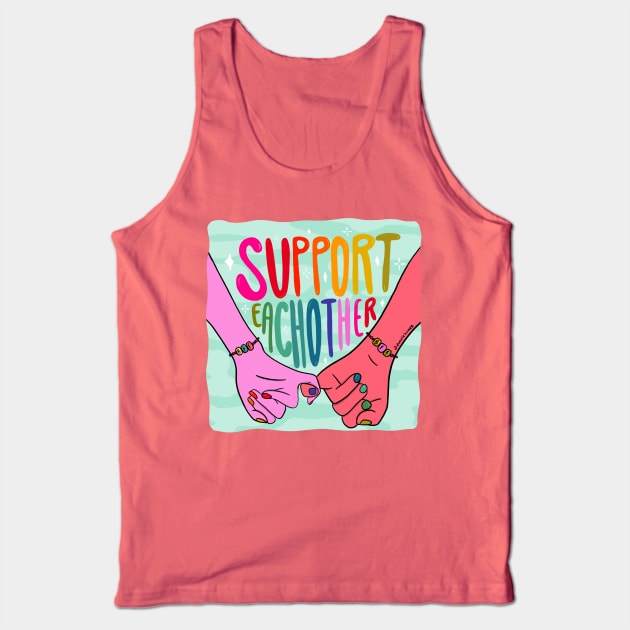 Support Each other Tank Top by Doodle by Meg